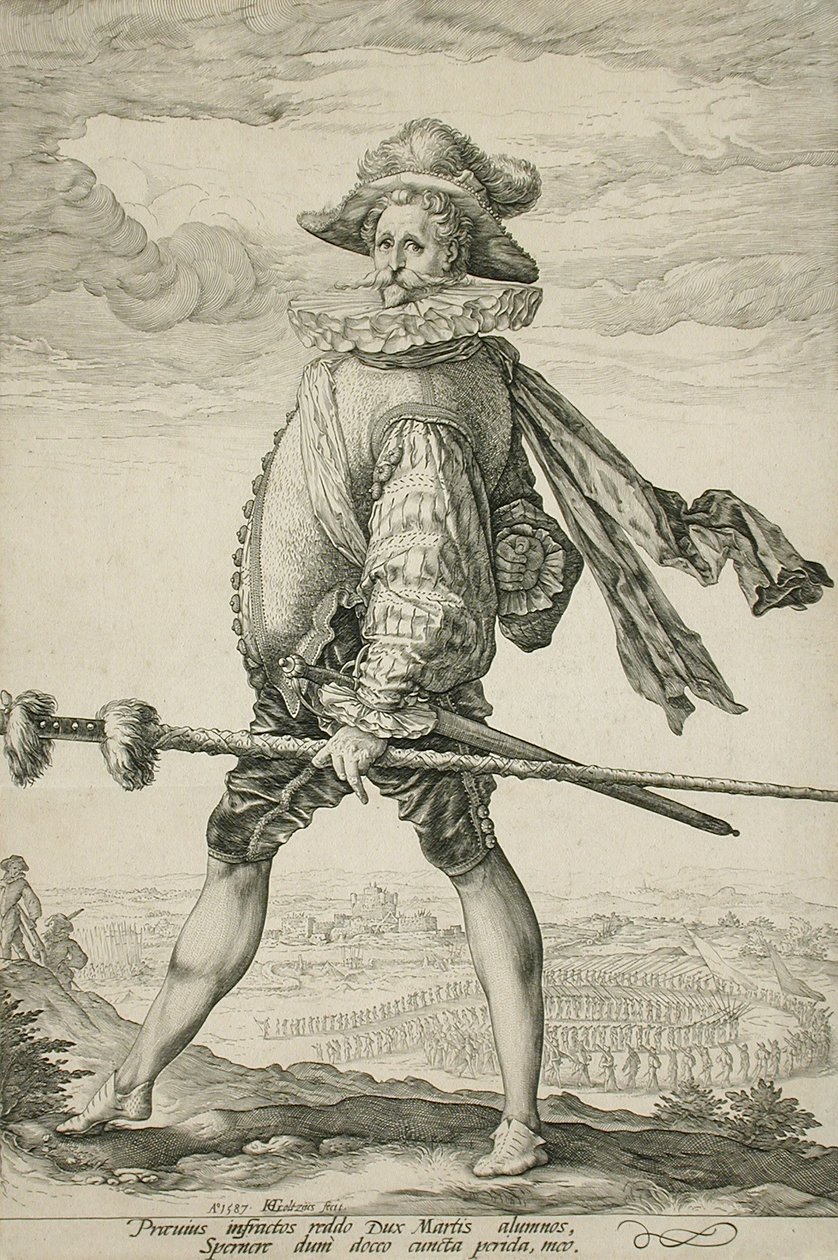 The Captain of the Infantry Marching to the Left by Hendrick Goltzius