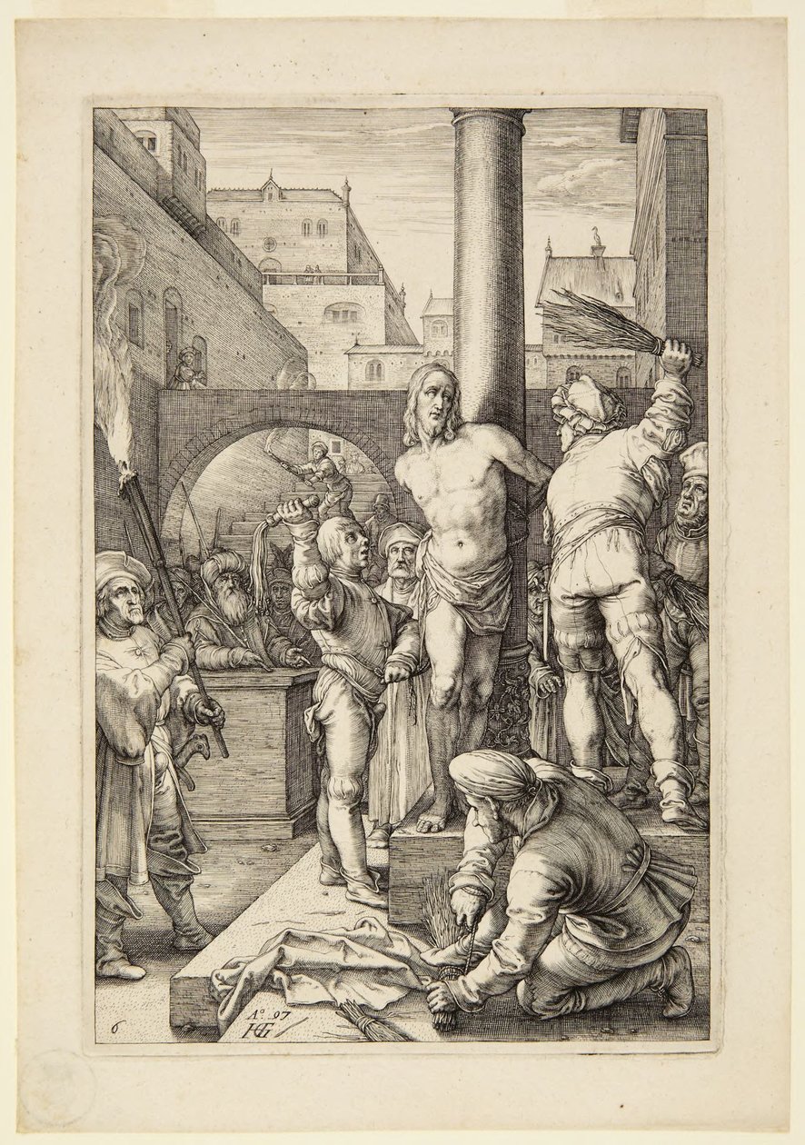The Flagellation by Hendrick Goltzius
