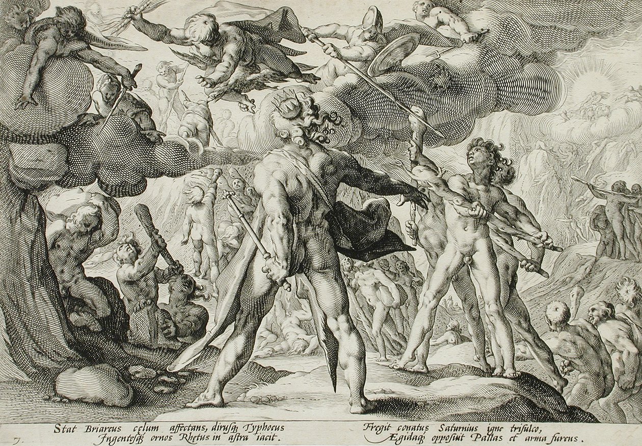 The Giants Climbing the Heavens by Hendrick Goltzius