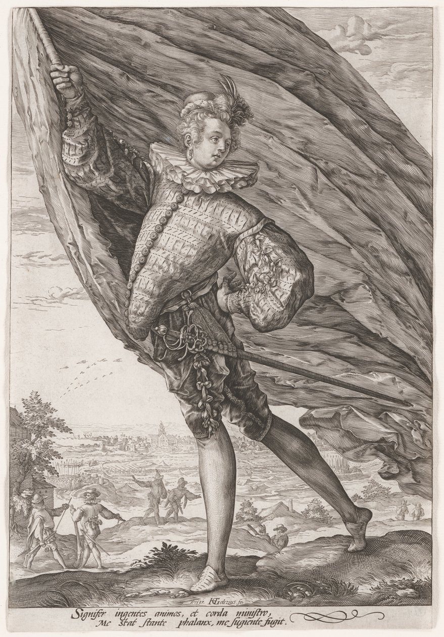 The Great Standard Bearer by Hendrick Goltzius