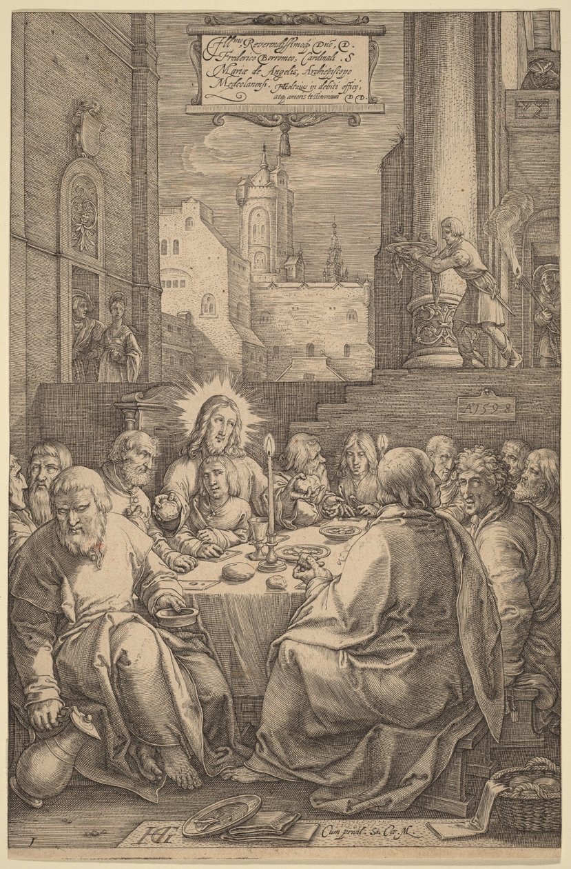 The Last Supper by Hendrick Goltzius