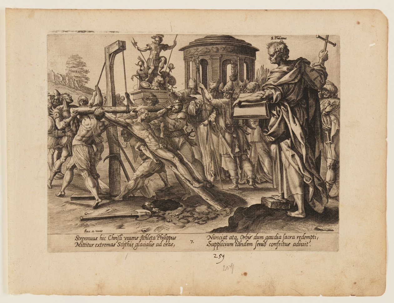 The Martyrdom of St Philip, from The Martyrdom of Christ and the Apostles by Hendrick Goltzius