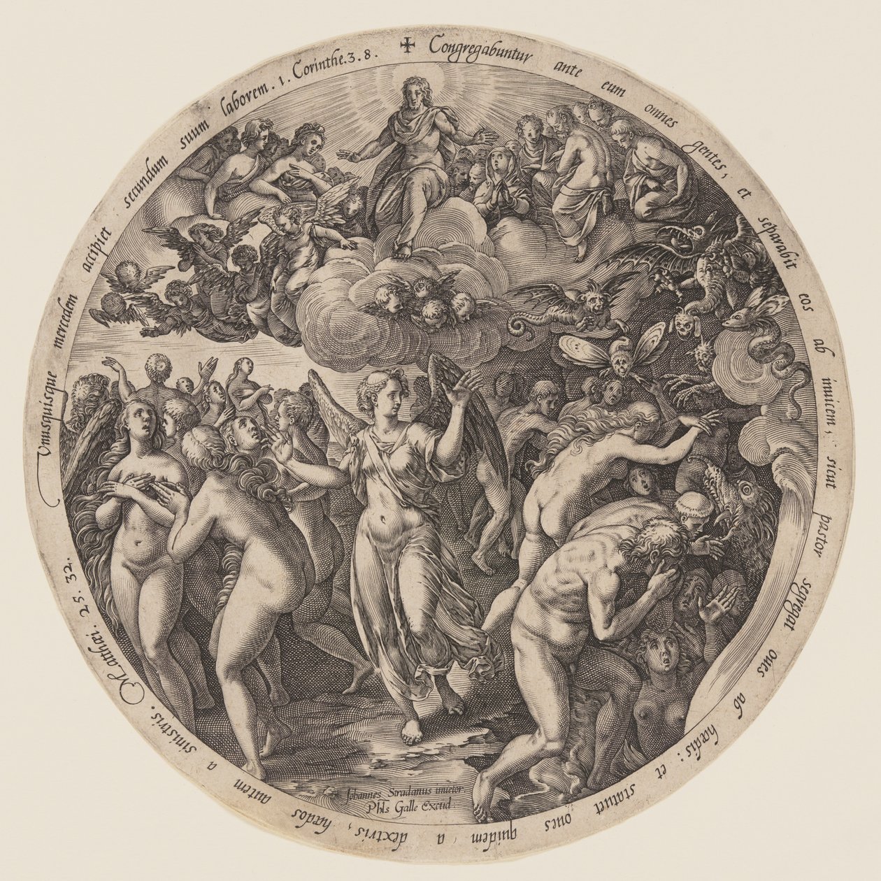 The Separation of the Blessed and the Damned by Hendrick Goltzius