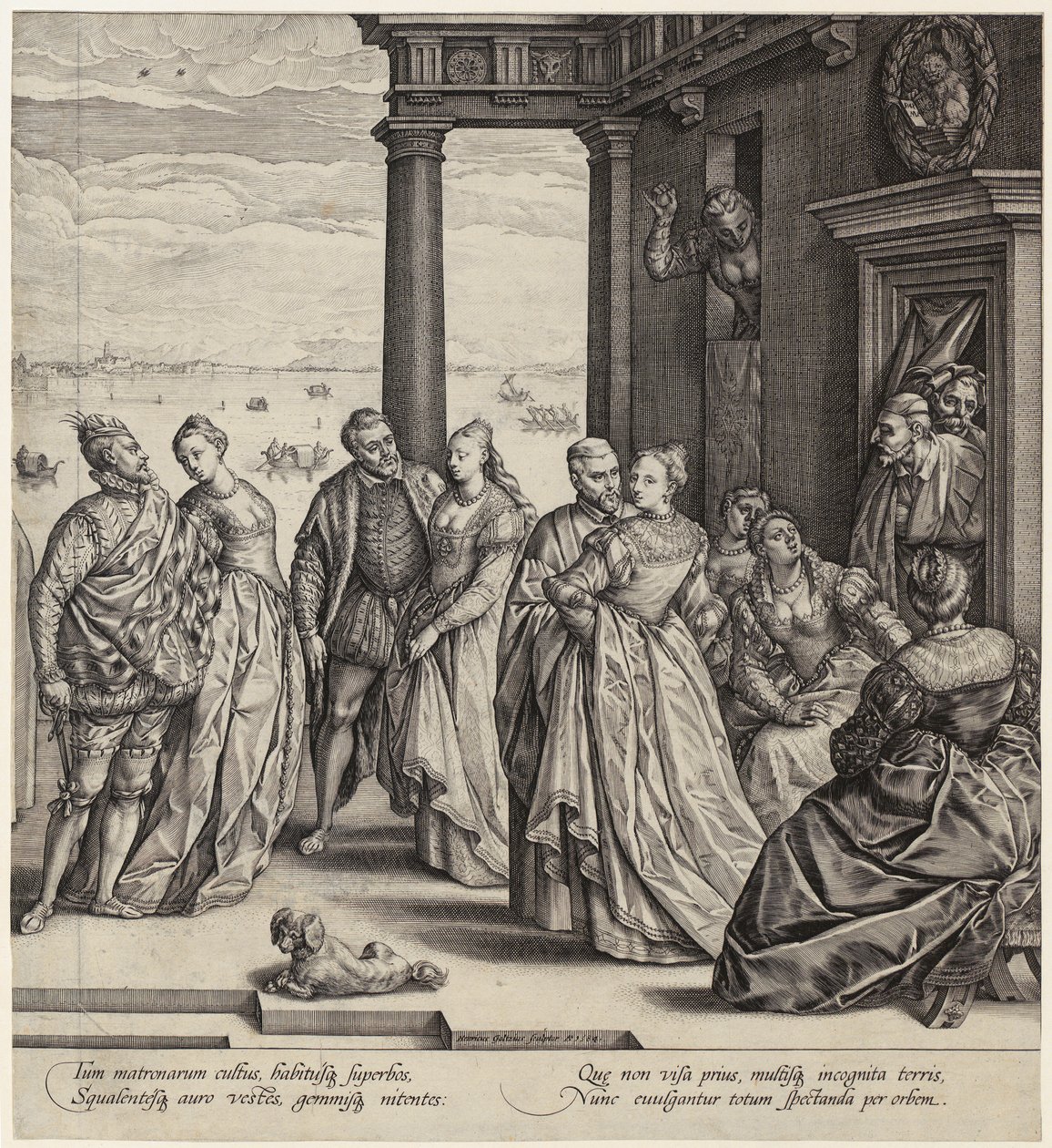 Venetian Wedding [Right Half of the Sheet] by Hendrick Goltzius
