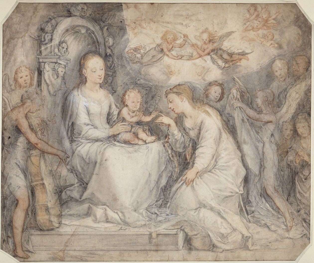 Marriage of St. Catherine by Hendrick Goltzius