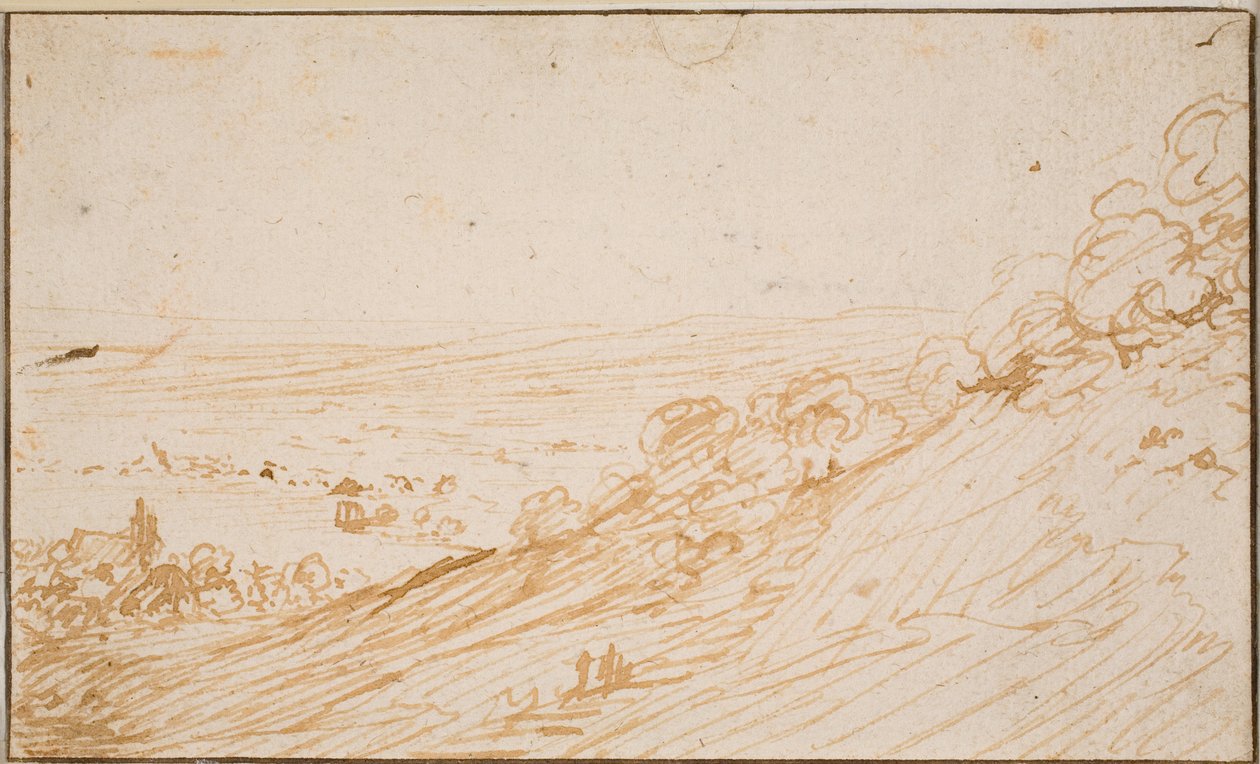 Landscape with Slope by Hendrick Goudt