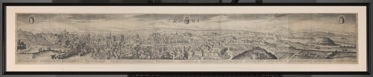 Panorama of Rome (title on object) by Hendrick Hondius (I)