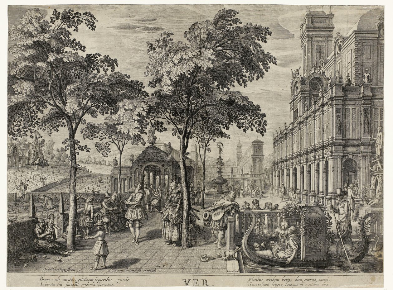Spring (The Four Seasons) by Hendrick Hondius (I)