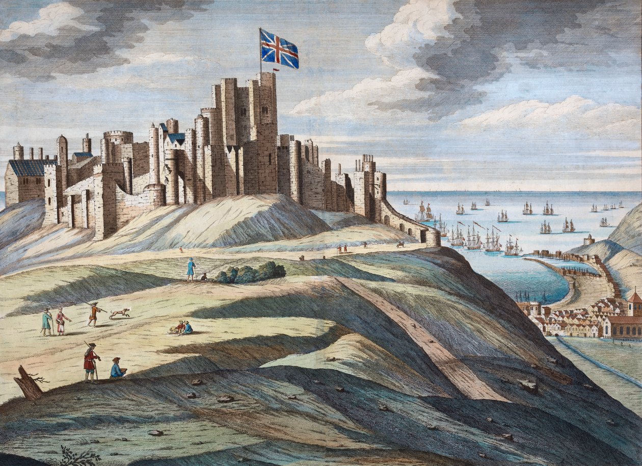 Dover Castle in the Early 18th Century by Hendrick Hulsberg
