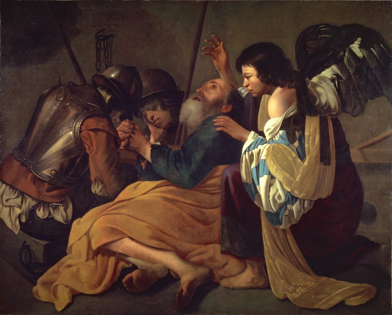The Liberation of Saint Peter by Hendrick Terbrugghen follower of