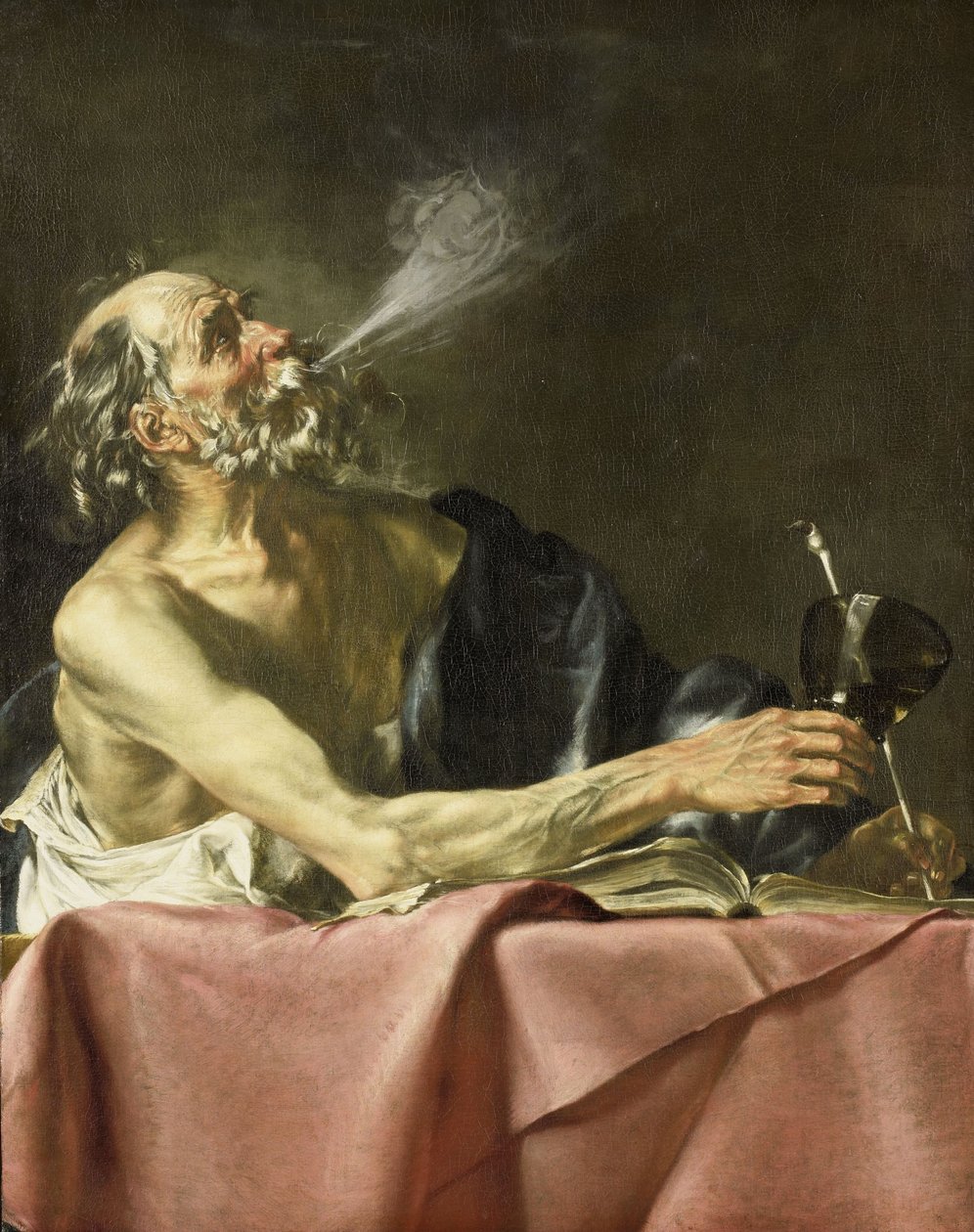 The Smoker Allegory of Transience by Hendrick van (1572-1635) Someren