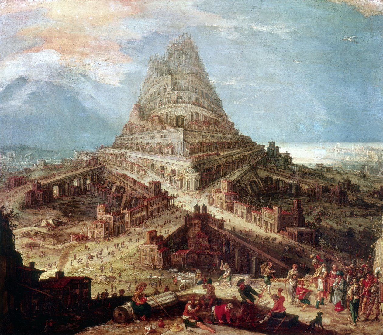 Construction of the Tower of Babel by Hendrick van Cleve