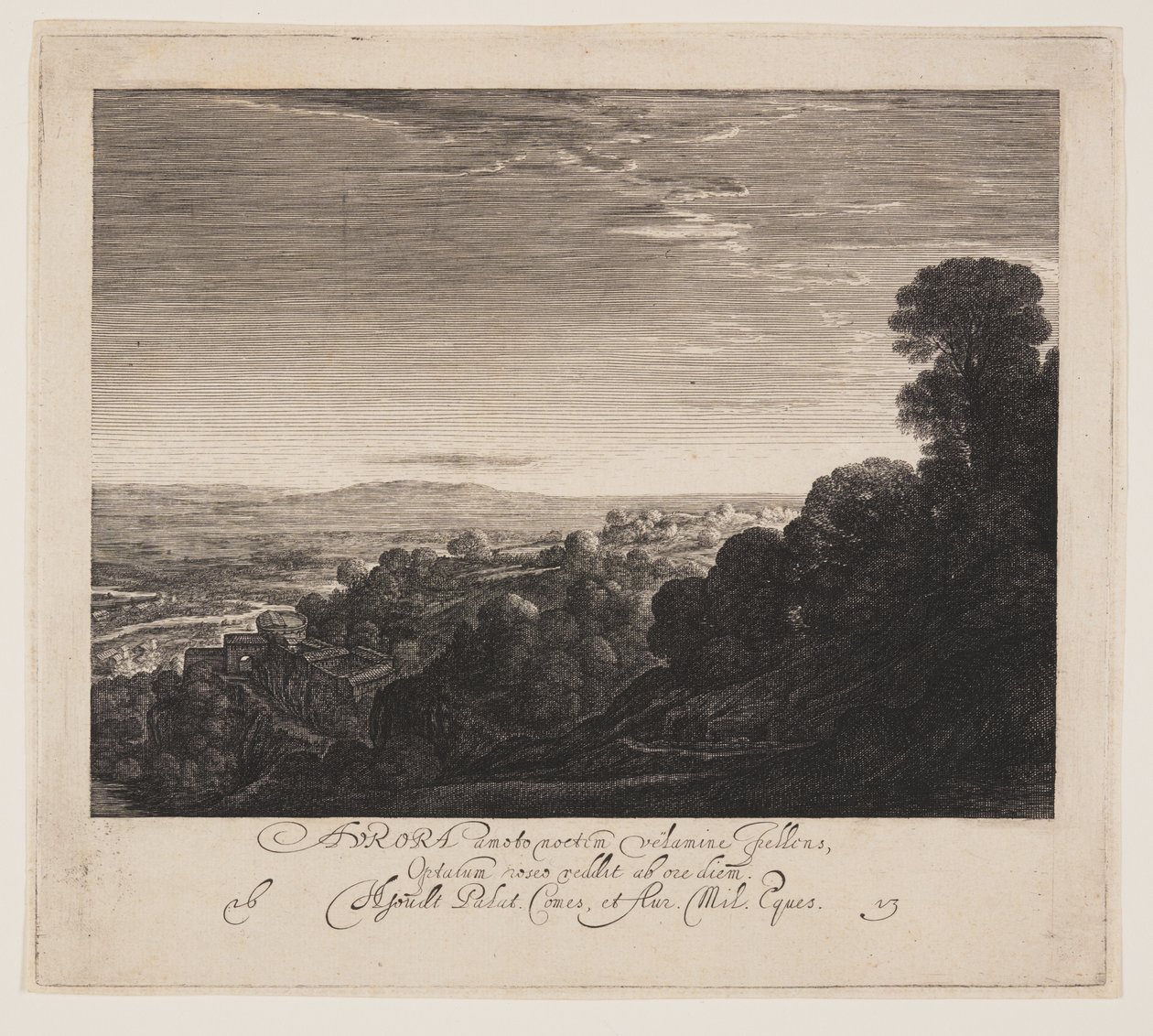 Aurora, Landscape at Dawn by Hendrick von Goudt