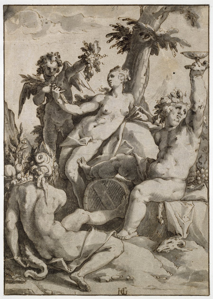 Ceres, Venus and Bacchus by Hendrik Goltzius