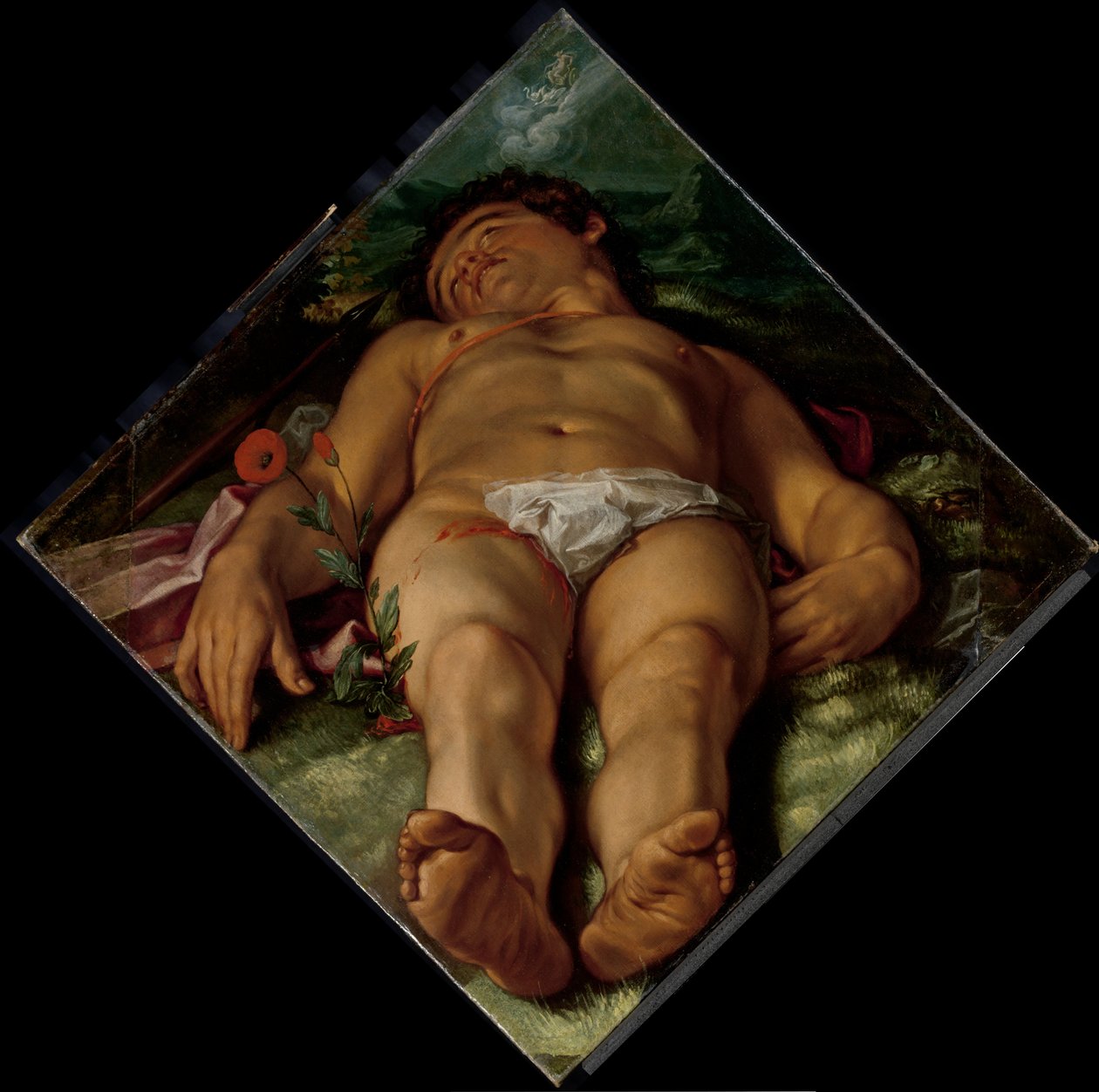 Dying Adonis by Hendrik Goltzius