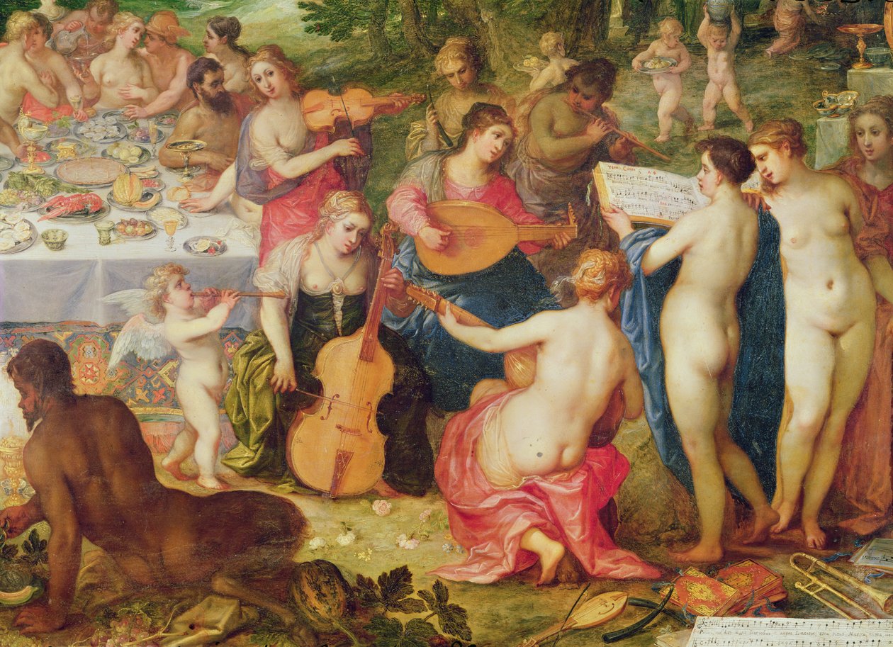 The Banquet of the Gods (detail) by Hendrik van the Elder Balen