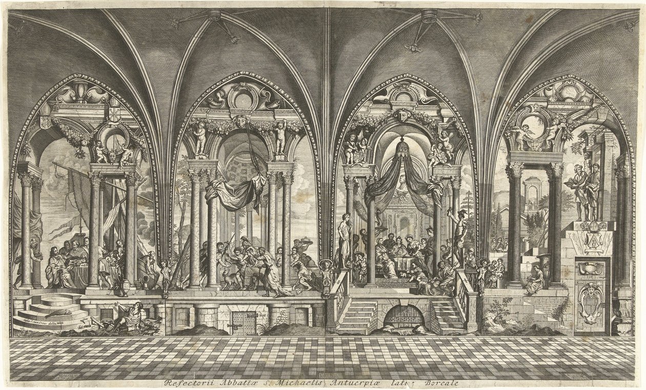 Paintings in the Refectory of St. Michael