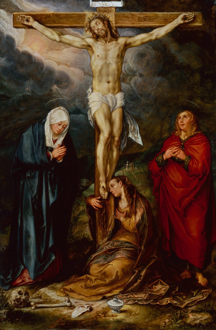 Christ on the Cross, with Mary, St John and Mary Magdalene