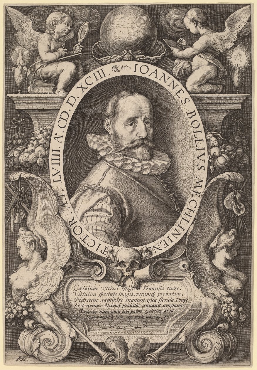 Hans Bol by Hendrik Goltzius