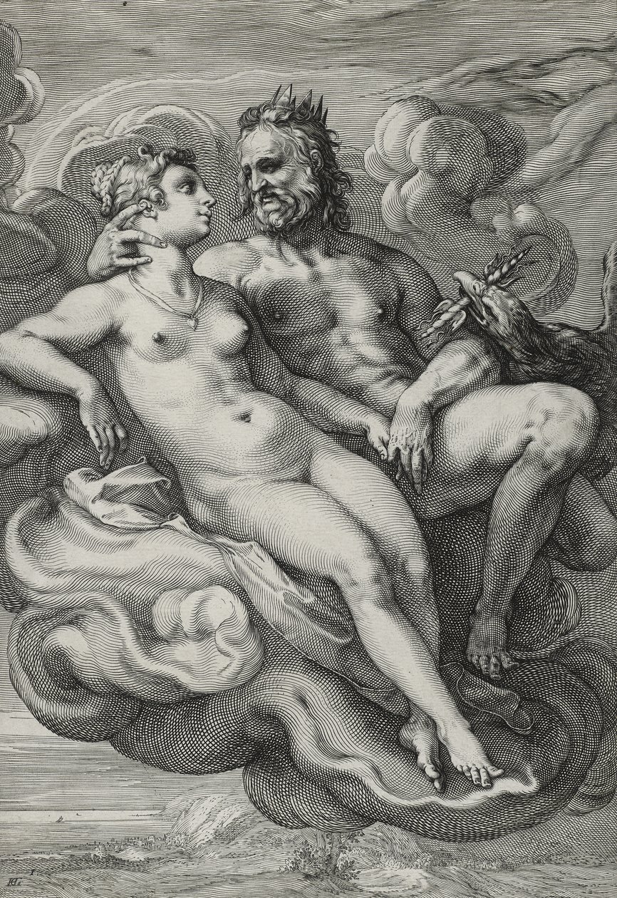 Jupiter and Juno, c.1593-94 by Hendrik Goltzius