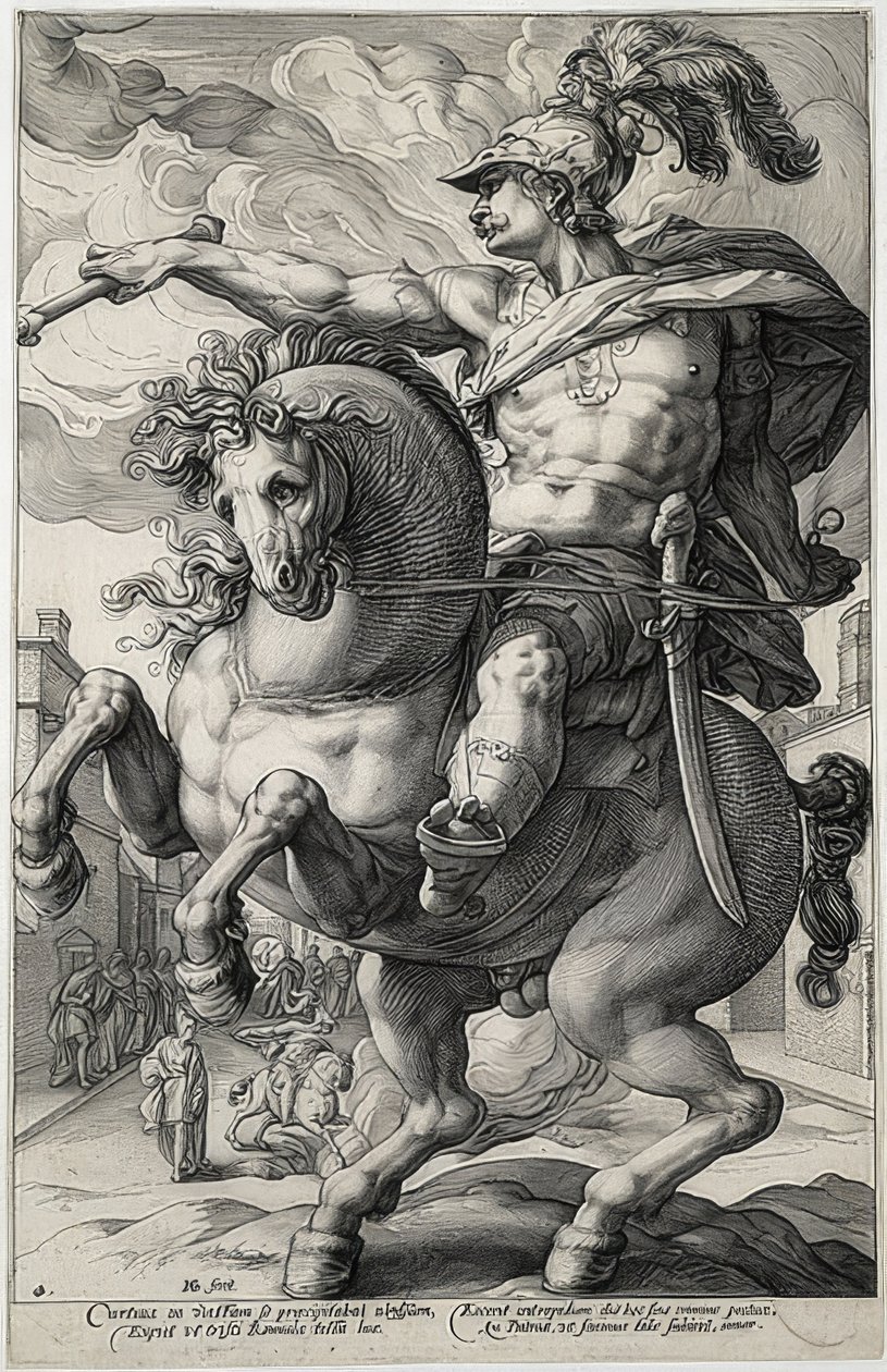 Marcus Curtius by Hendrik Goltzius