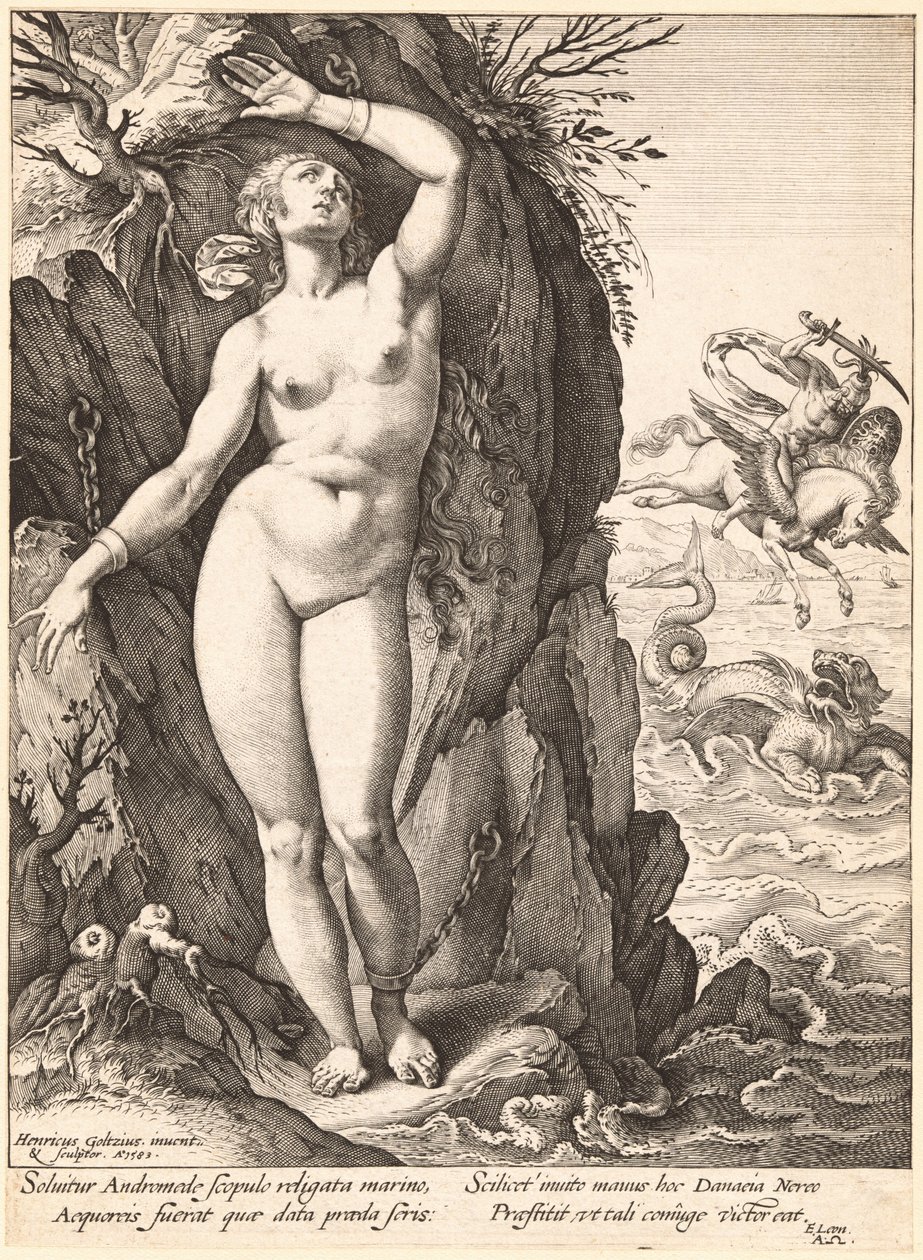 Perseus Freeing Andromeda by Hendrik Goltzius