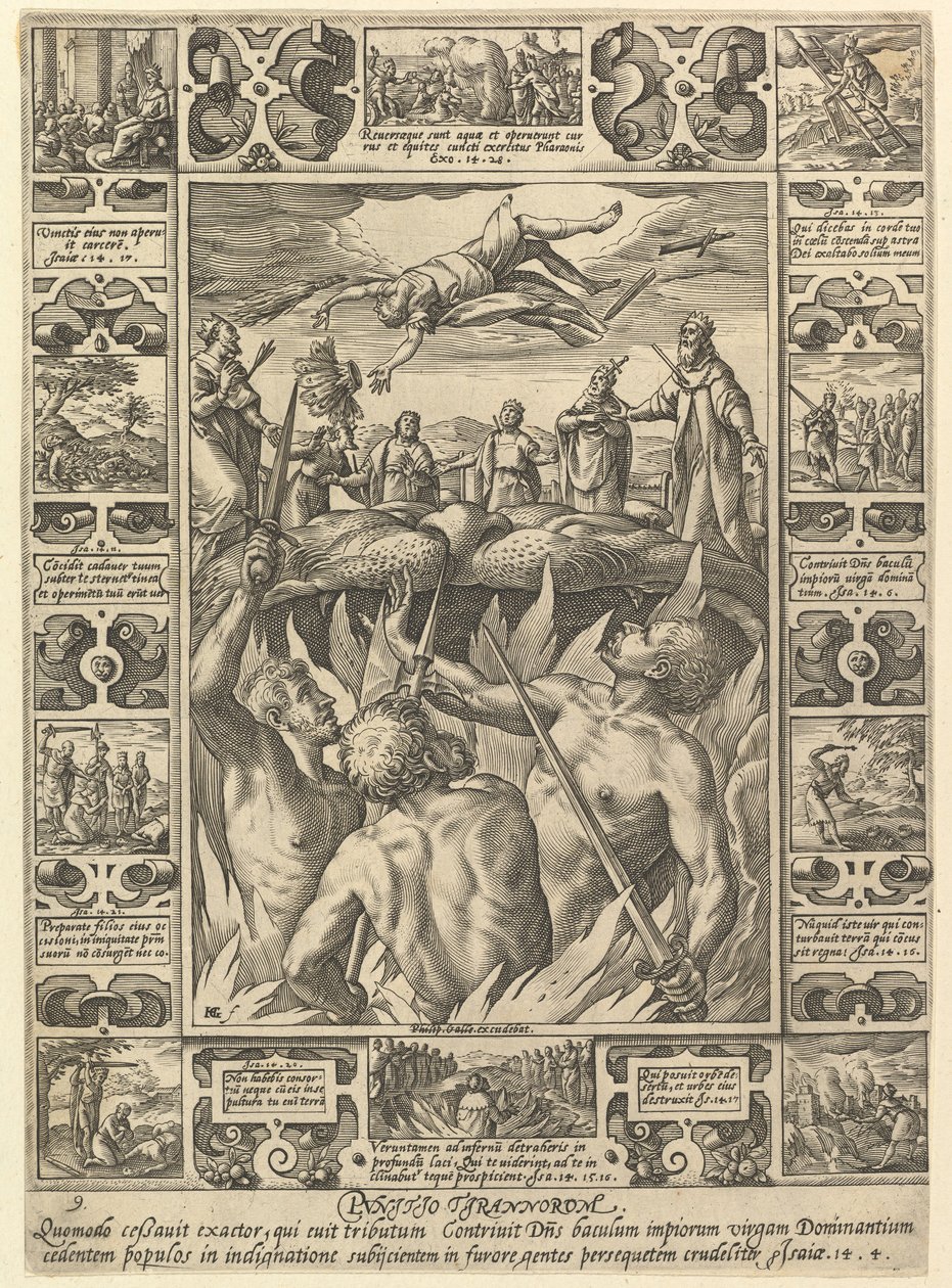 Punitio Tirannorum, from Allegories of the Christian Faith by Hendrik Goltzius