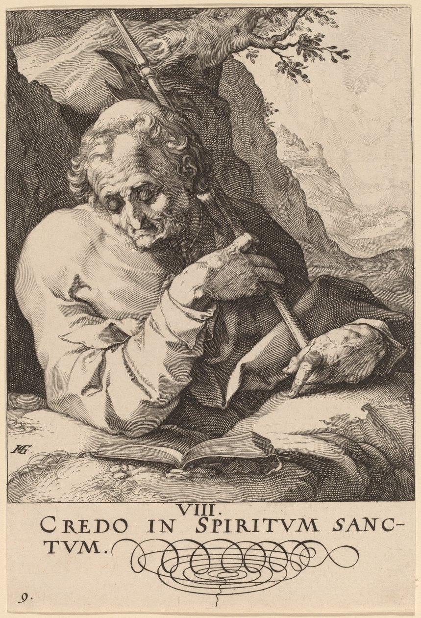 Saint Matthew by Hendrik Goltzius