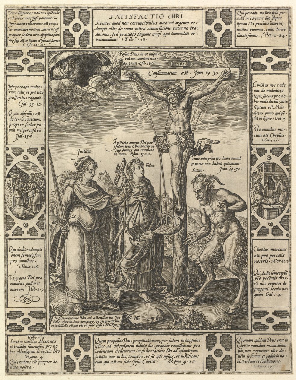 Satisfactio Christi, from Allegories of the Christian Faith by Hendrik Goltzius