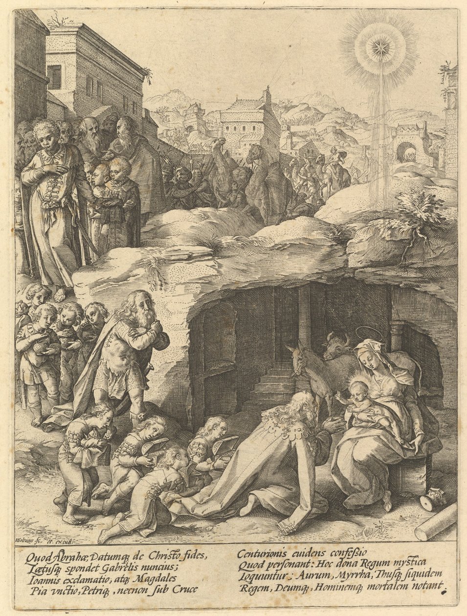 The Adoration of the Magi by Hendrik Goltzius