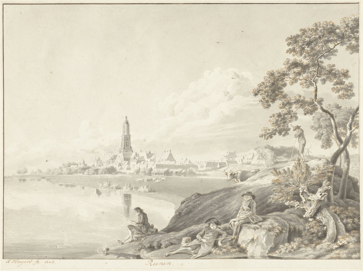 View of Rhenen by Hendrik Hoogers
