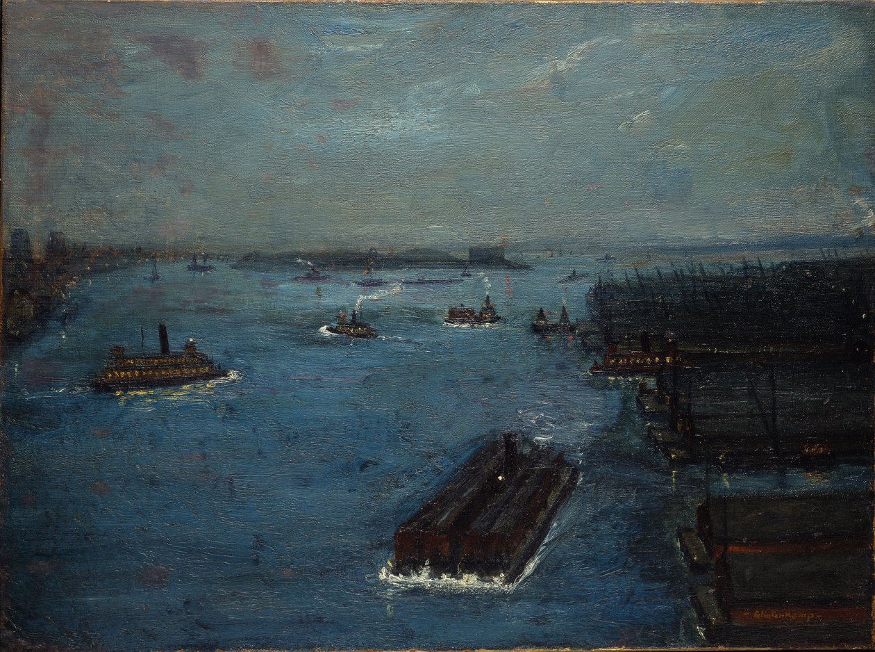 East River, Early Evening, c.1908 by Hendrik J. Glintenkamp