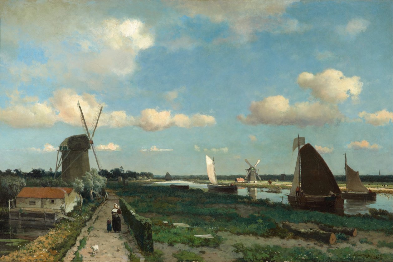 Trekvliet by Hendrik Johannes Weissenbruch