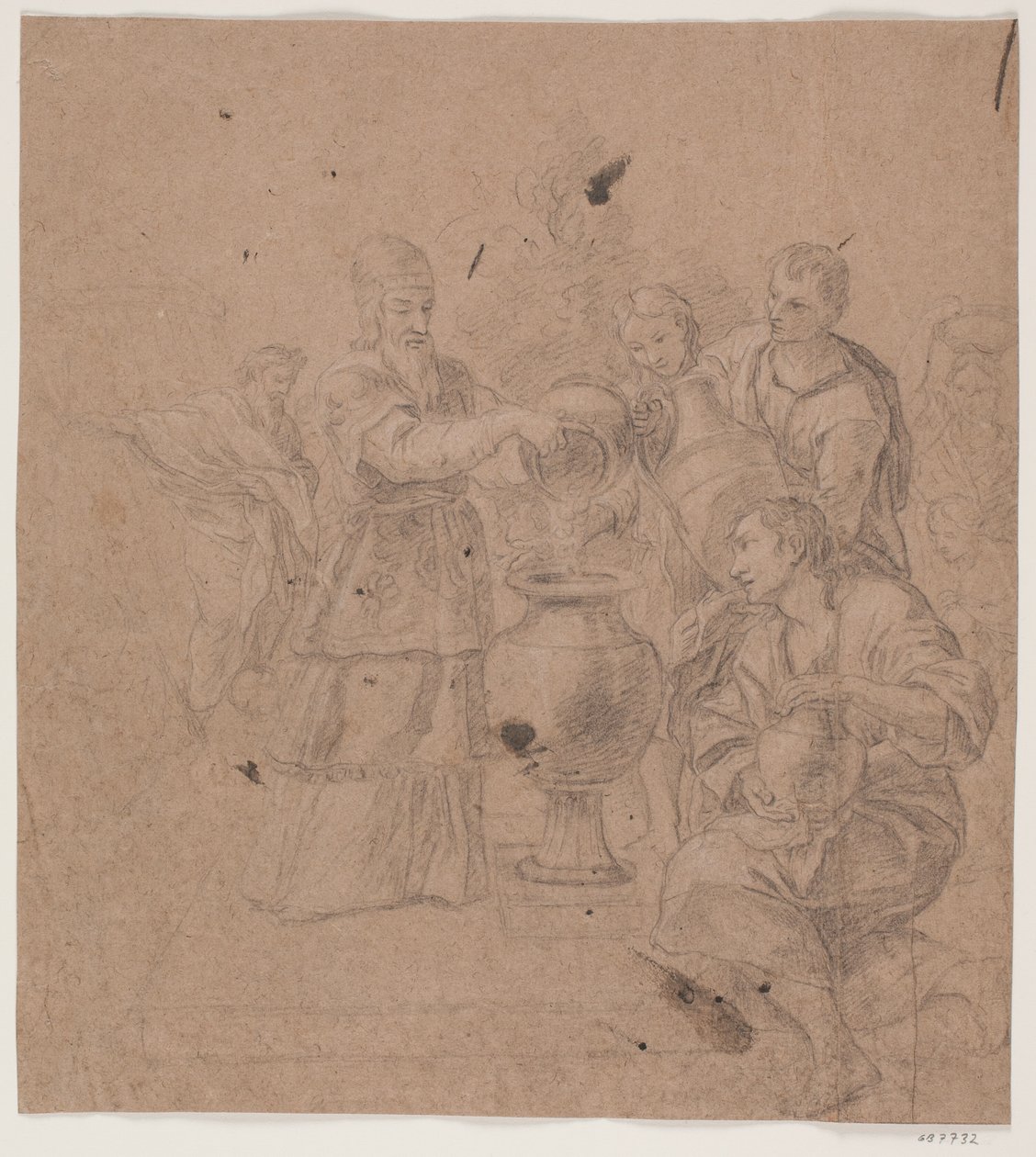 Abraham and Melchizedek (Genesis 14:17) by Hendrik Krock