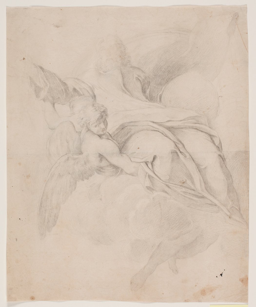 God the Father and the Globe, Carried by Angels by Hendrik Krock