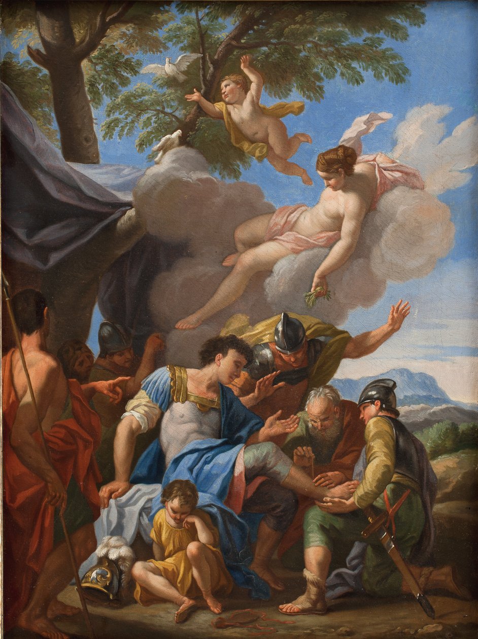 Venus Bringing Simples for the Wounded Aeneas by Hendrik Krock