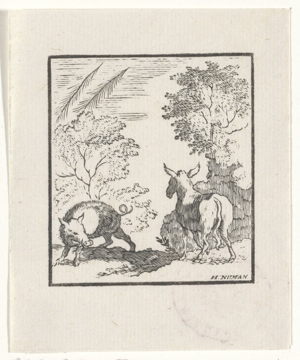 Depiction of a Story from Aesop