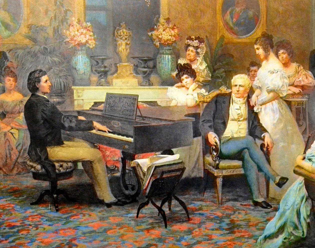 Chopin Playing the Piano in Prince Radziwil s Salon