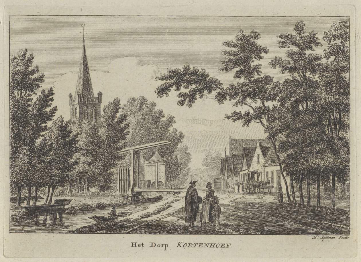 View of Kortenhoef by Hendrik Spilman