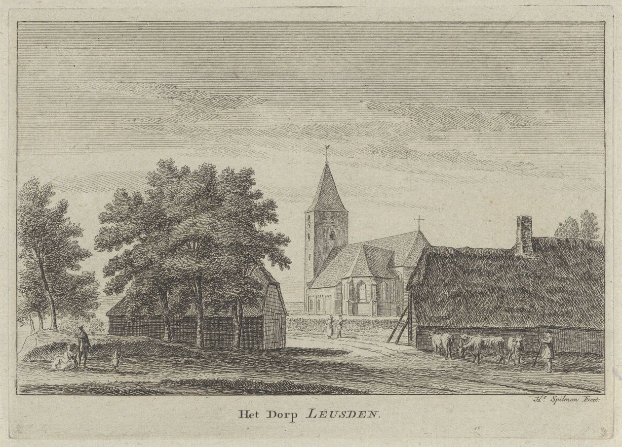 View of Leusden (The Village of Leusden) by Hendrik Spilman