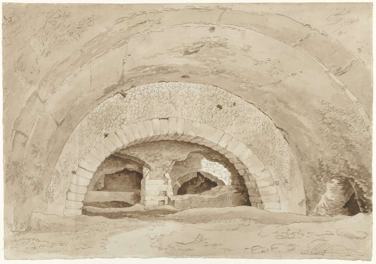 So-called Stables of Maecenas at Tivoli by Hendrik Voogd