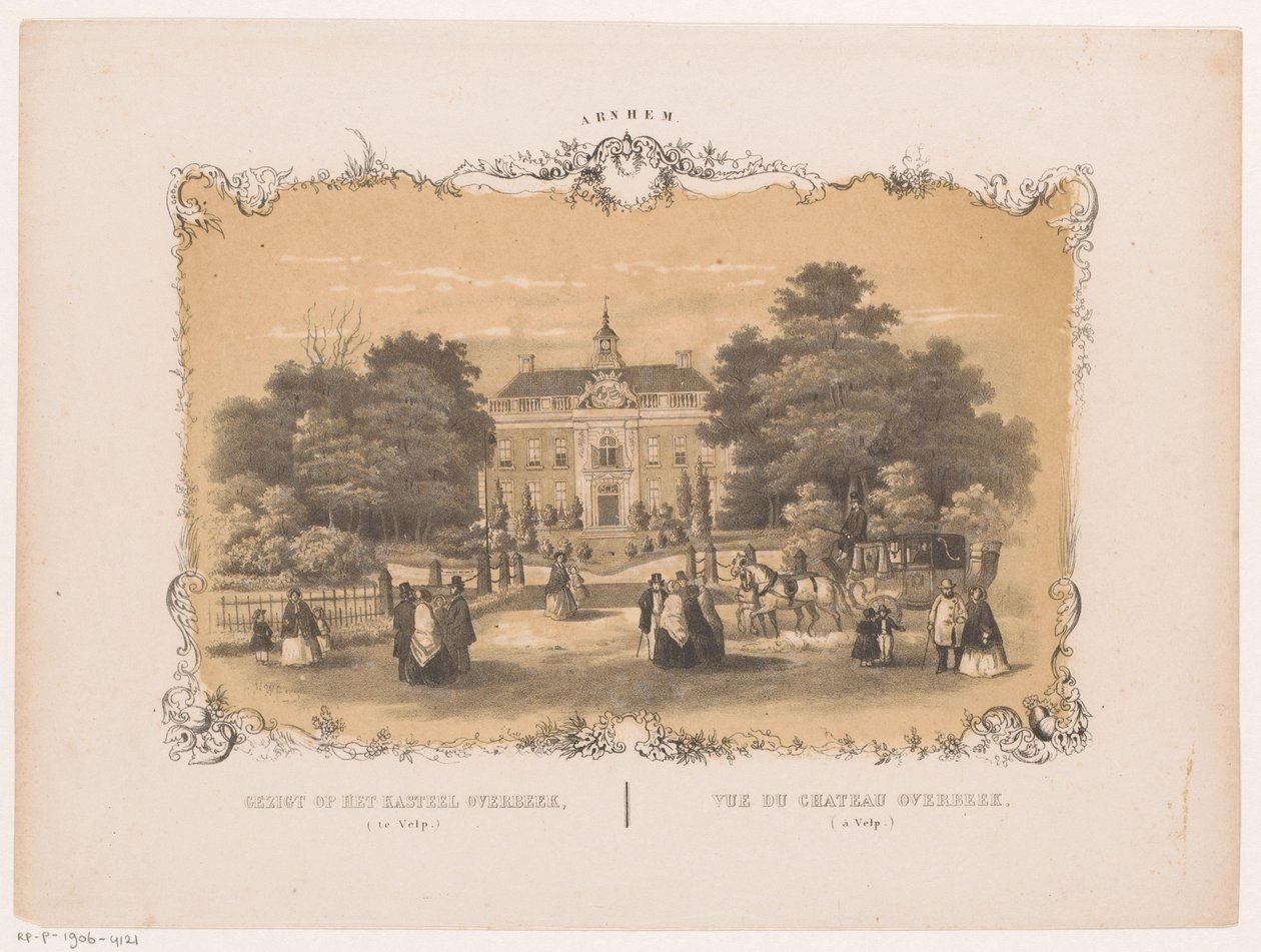 View of Castle Overbeek (Arnhem) by Hendrik Wilhelmus Last
