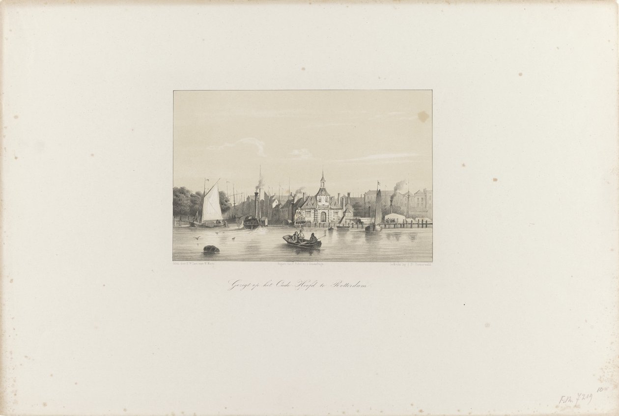 View of the Old Head in Rotterdam, 1854 by Hendrik Wilhelmus Last