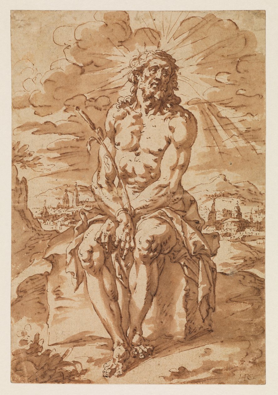 Man of Sorrows - Ecce Homo by Hendrick de Clerck