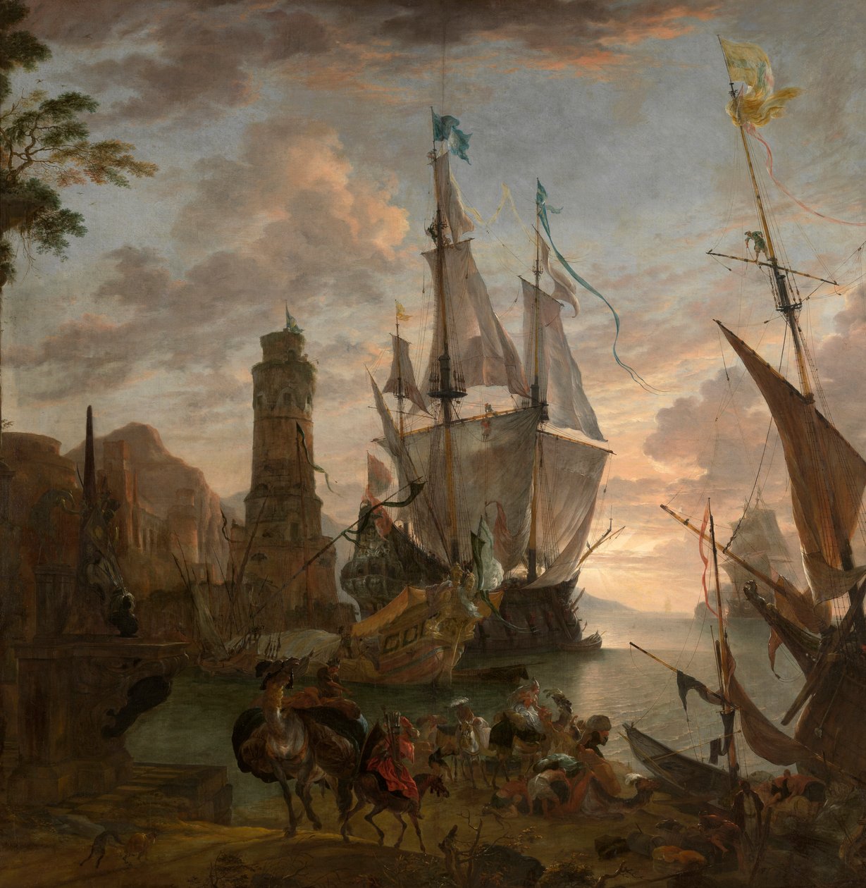 Oriental Seaport by Hendrik van Minderhout