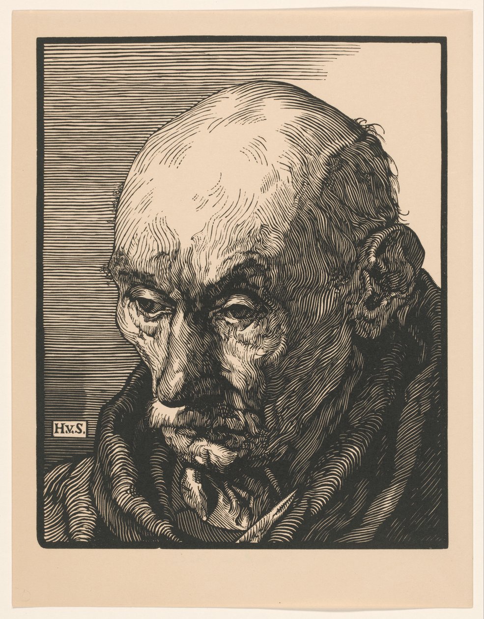 Portrait of an unknown old man by Hendrik van Straten