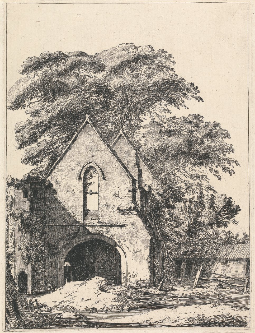 Maxstoke Priory by Heneage Finch fourth Earl of Aylesford