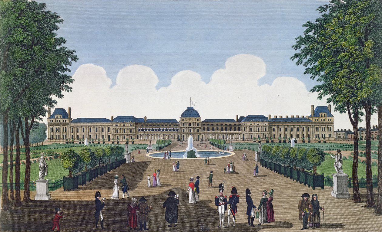 The Tuileries and the Tuileries Gardens by Henri Courvoisier-Voisin