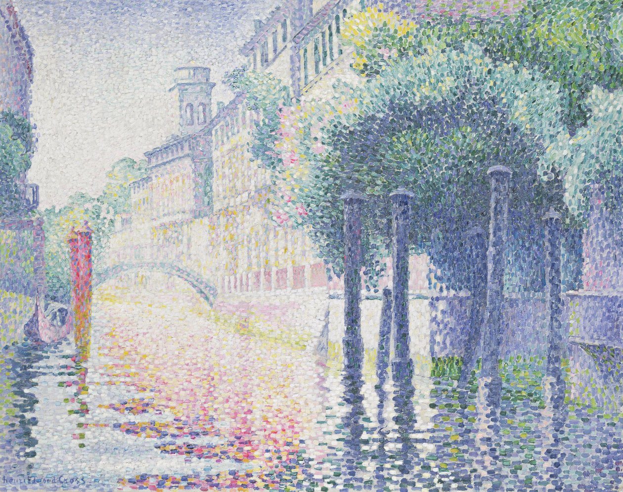 Rio San Trovaso, Venice, 1903-4 by Henri Edmond Cross