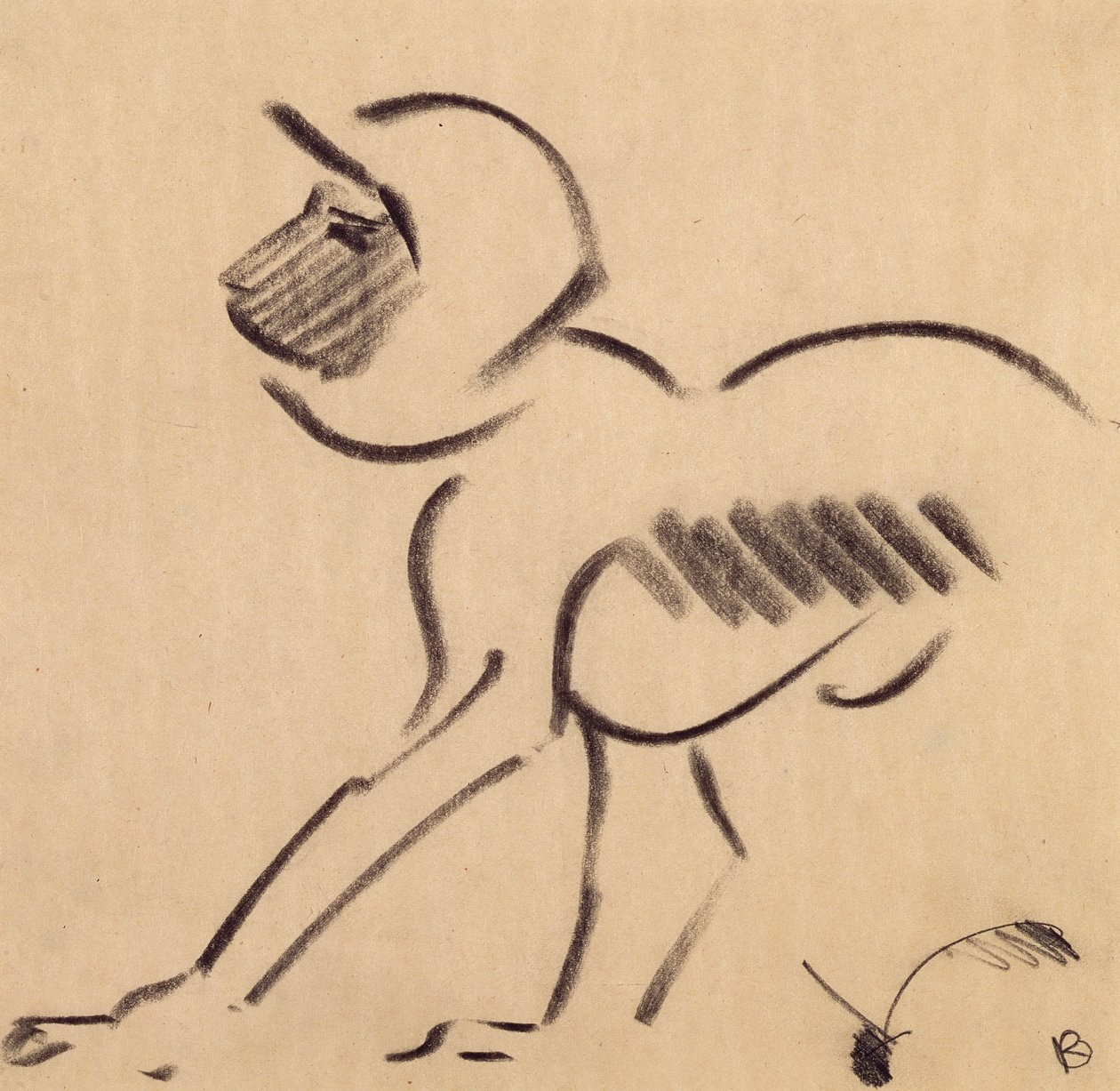 Crouching Monkey, c.1912-13 by Henri Gaudier Brzeska
